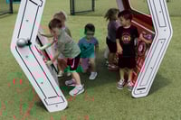 View Fire Station Playhouse slide