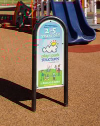 View Age Appropriate Sign Fiberglass slide