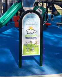 View Age Appropriate Sign Fiberglass slide