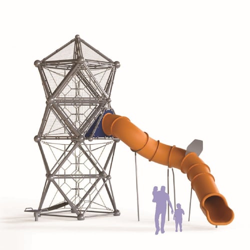 Meridian Square Helix Tower with Slide 2