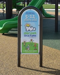 View Age Appropriate Sign Fiberglass slide
