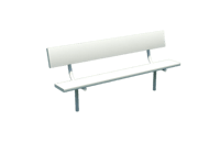 View 6' Player Bench Permanent slide