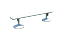 View 6' Player Bench Seat Portable slide