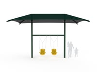 View Shaded Swing Frame 1 Bay slide