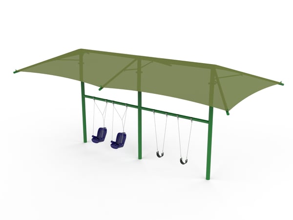 Shaded Swing Frame 2 Bay 1