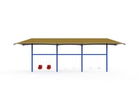 View Shaded Swing Frame 3 Bay slide