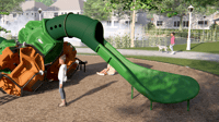 View Tube to Open Slide with Surge slide