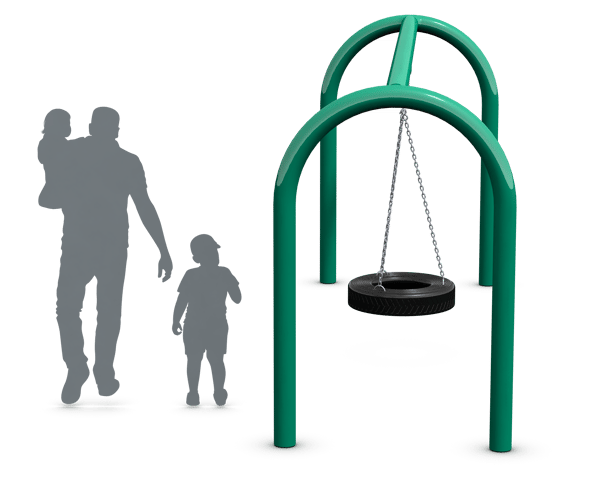5 Od Arch Tire Swing Single Bay 2