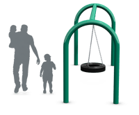 View 5 Od Arch Tire Swing Single Bay slide