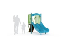 View Freestanding 3' Double Velocity Slide slide