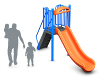 View Freestanding 4' Single Velocity Slide slide