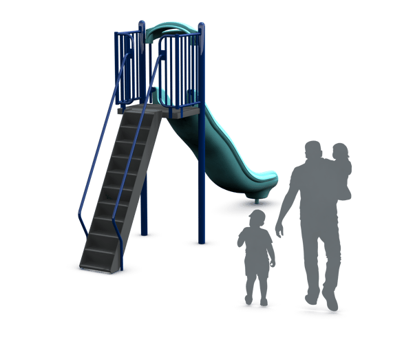 Freestanding 6' Single Velocity Wave Slide 2