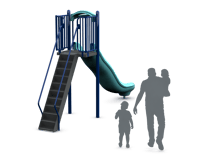 View Freestanding 6' Single Velocity Wave Slide slide