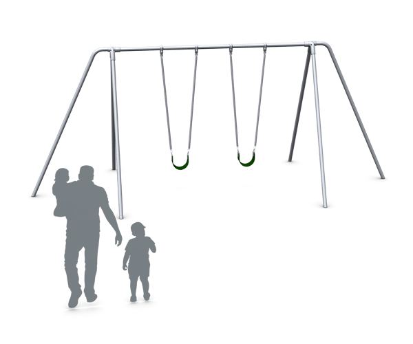 2 3/8 Galvanized 8' Tripod Swing 2