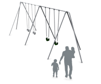 View 2 3/8” Galvanized 10’ Tripod Swing Add-A-Bay slide