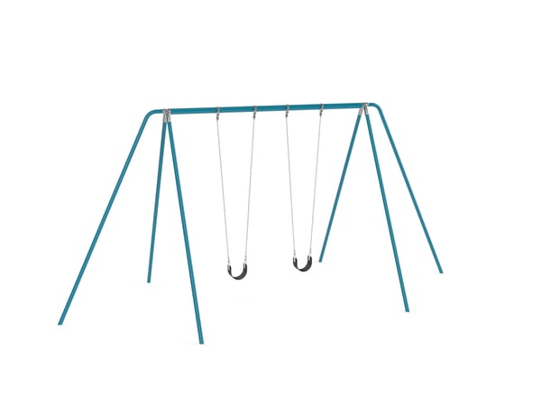 3 1/2 Galvanized 10' Tripod Swing 1