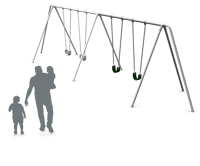 View 3 1/2” Painted 8’ Tripod Swing Add-A-Bay slide