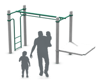 View Single Horizontal Rail Ladder slide