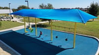 View Shaded Swing Frame 3 Bay slide