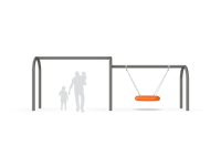 View Saucer Swing Arch Bay Combo slide
