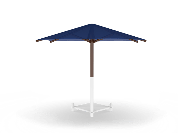 Single Post Fabric Shade - Hex 2