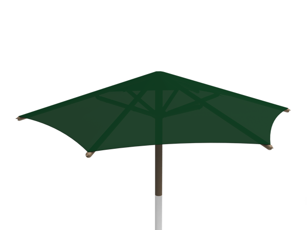 Single Post Fabric Shade - Hex 1