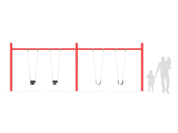 5 Od Single Post Swing 4 Seat 2