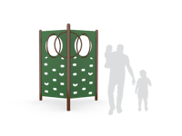 View Triple Climb Wall With Rings slide