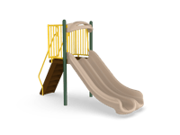 View Freestanding 4' Double Velocity Slide slide