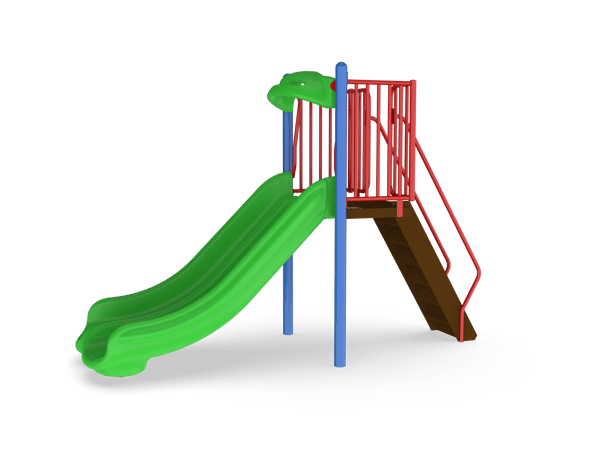 Freestanding 4' Double Velocity Slide 2