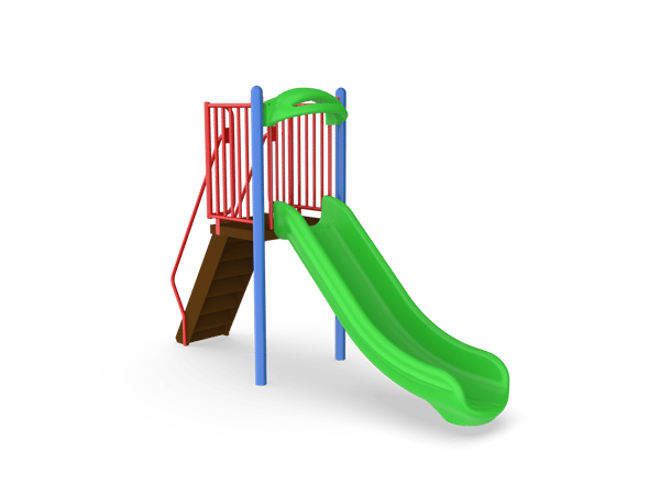 Freestanding 4' Single Velocity Slide 1