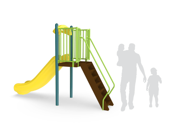 Freestanding 4' Single Velocity Slide 3