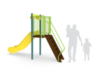 View Freestanding 4' Single Velocity Slide slide