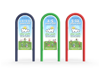 View Age Appropriate Sign Fiberglass slide