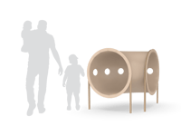 View 90 Degree Curved Crawl Tube slide