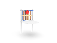 View Slat Barrier with Rain Wheel slide