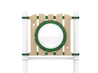 View Slat Barrier with Bubble slide