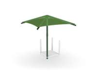 View Single Post Fabric Shade - Square slide