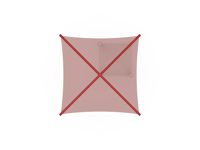 View Single Post Fabric Shade - Square slide