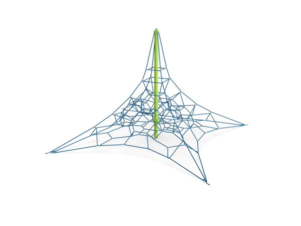 Meridian 12 Ft Pyramid Tower 1