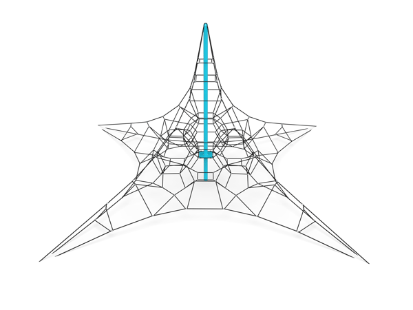 Meridian 18 Ft Pyramid Tower 2