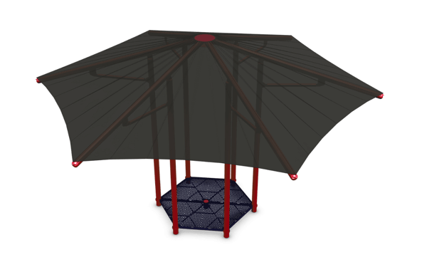Hex Canopy Fabric Shade 1