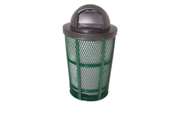 Litter Receptacle Dome Top Inground 