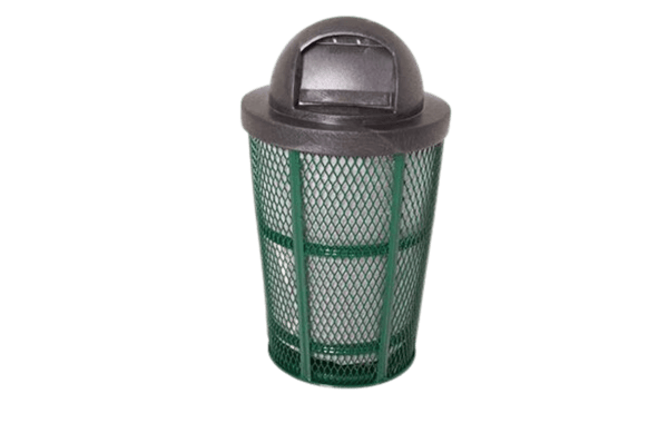 Litter Receptacle Dome Top Surface Mount 1