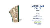 view MaxClimb Crux slide