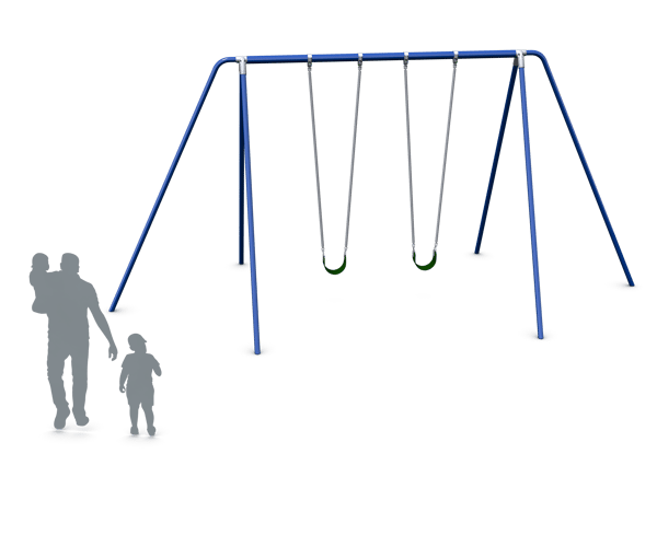 3 1/2” Painted 10’ Tripod Swing 2