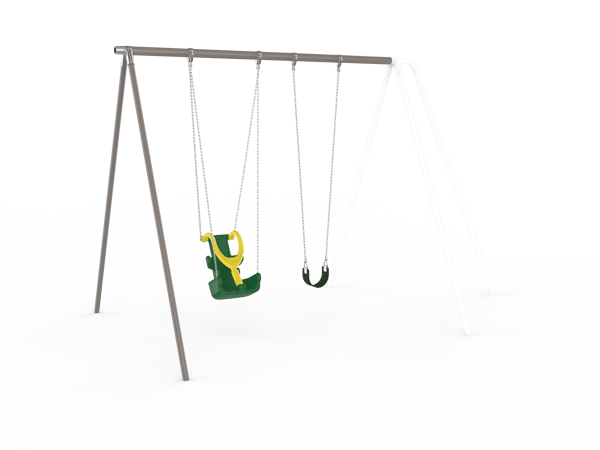 3 1/2” Painted 10’ Tripod Swing Add-A-Bay 1