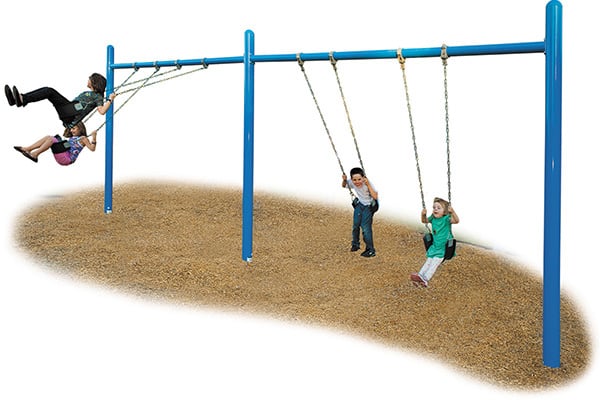 5 Od Single Post Swing 4 Seat 1