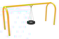 View 5 Od Arch Tire Swing Single Bay slide