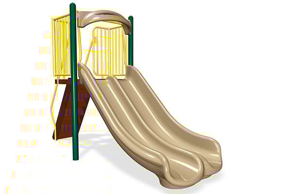 Freestanding 4' Double Velocity Slide 1